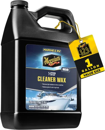 Miniatura 7 de Meguiar's Cera limpiadora marina/RV de un solo paso M5016 - Cera de grado profesional para botes y autocaravanas, limpiadora, pulidora y protectora