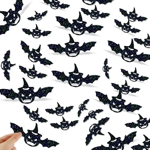 Miniatura 7 de 60 calcomanías de pared de mariposa plateada iridiscente 3D, calcomanías holográficas con 5 estilos murales de papel decorativo para guardería, aula