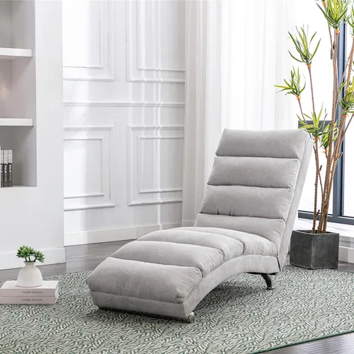 Sillón de masaje, sofá reclinable eléctrico de lino con control remoto, silla tapizada con función de masaje y calor lumbar para oficina o sala de