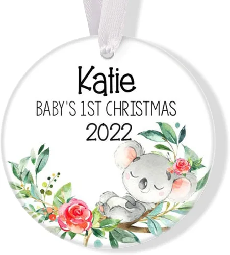 Miniatura 24 de Mountains Baby - Adorno de Navidad para bebé, adorno de Navidad personalizado para bebé, adorno de aventura espera para bebé, adorno navideño