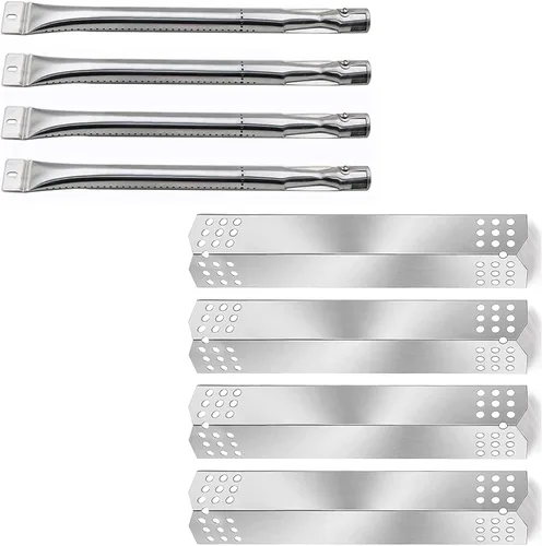 bbq factory® Repuesto para Sunbeam Nexgrill Grill Master 720 – 0697 - Quemadores de acero inoxidable, placas térmicas.