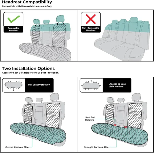 Miniatura 5 de FH Group Funda Cojín para Asiento de Automóvil - Automóviles Camiones SUV, Cojines de Asiento de Automóvil Neosupreme, Funda Cojín de Asiento
