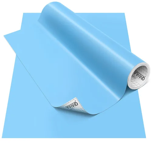 Miniatura 144 de VViViD DECO65 - Vinilo adhesivo permanente brillante azul oscuro, 11.8 pulgadas x 84 pulgadas (7 pies)