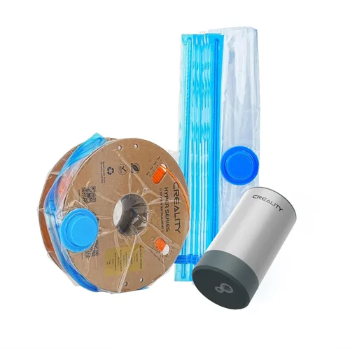 Kit de almacenamiento al vacío para filamento Creality, bomba automática, secado y limpieza premium, 8 bolsas de almacenamiento selladas con