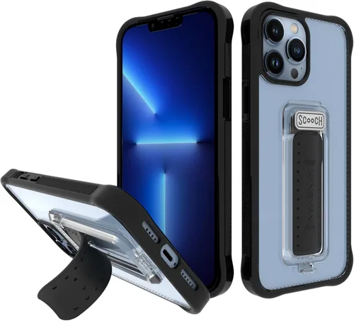 Miniatura 17 de Scooch® para iPhone 15 Pro Max Funda con Soporte, Funda Kickstand Wingman 5-en-1, Protección contra Caídas de Grado Militar, Kickstand Desplegable