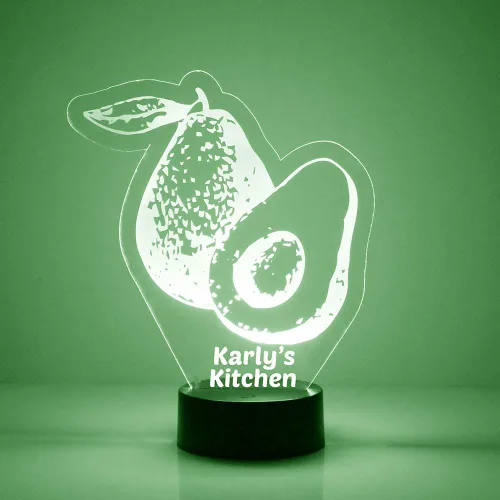 Miniatura 22 de MMS Food - Lámpara LED de luz nocturna, personalizada con tu nombre o texto, control remoto con 16 colores, 4 modos de luz, lámpara LED de regalo