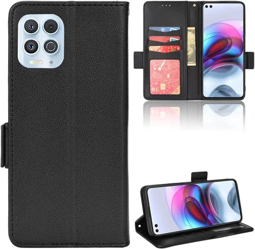 Miniatura 196 de Funda de piel sintética compatible con Motorola Moto E22 4G, funda de piel sintética compatible con Motorola Moto E22i 4G, color negro