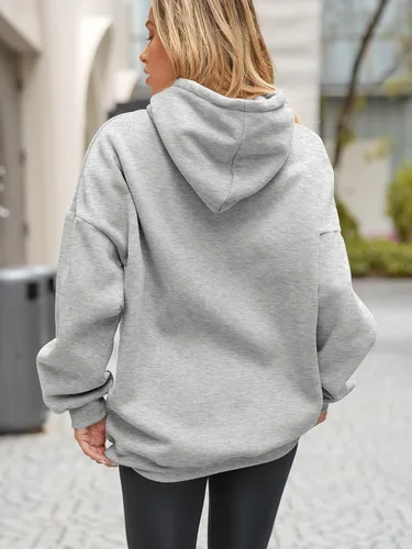 Miniatura 2 de EFAN Sudaderas con capucha de gran tamaño para mujer, sudaderas de forro polar con capucha, suéteres casuales y cómodos, ropa de moda de otoño 2023