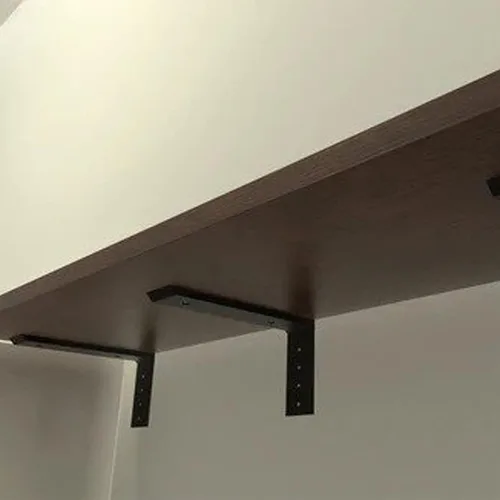 Miniatura 5 de WINKER Soporte para encimera, paquete de 2 unidades resistente de soporte oculto en L para estante de 3/8 pulgadas de grosor, 10 x 6 x 2.5 pulgadas