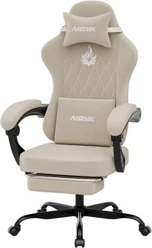 Miniatura 5 de Silla ergonómica para videojuegos, sillas para videojuegos, sillas de computadora para videojuegos, sillas de jugadores para adultos, soporte lumbar