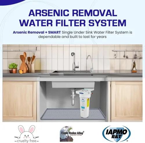 Miniatura 2 de Eliminación de arsénico + sistema inteligente de filtro de agua para debajo del fregadero