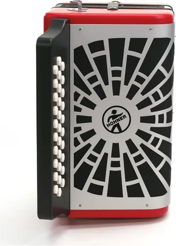 Miniatura 6 de Hohner Compadre GCF Acordeón con bolsa de concierto (rojo)