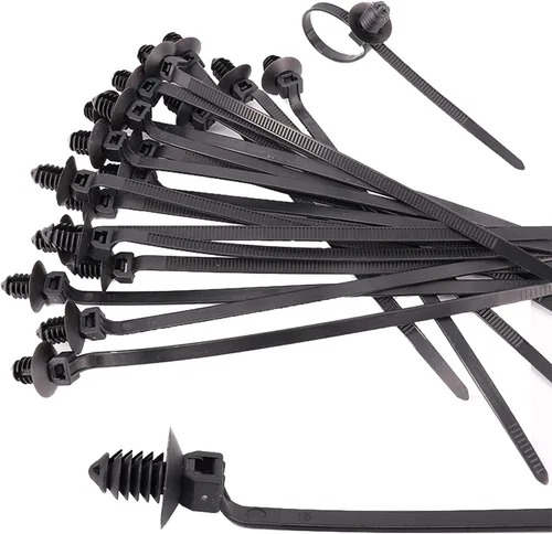 Miniatura 5 de Paquete de 80 bridas de nailon para montaje a presión, 8.3 x 0.18 pulgadas, nailon resistente, autobloqueo, resistente a los rayos UV, surtido