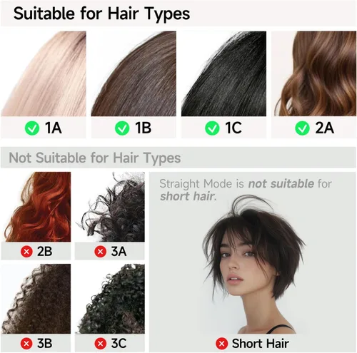 Miniatura 5 de JELLYFISH Secador de pelo y alisador de aire, alternativa de cepillo secador de pelo para cabello largo, estilizador de soplado sin abrazadera