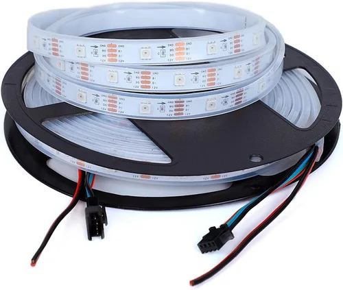 Miniatura 21 de WS2812B - Tira de LED de 12 V WS2815 (WS2812B actualizado) con luz direccionable individualmente, tira de LED programable con conectores JST-SM de 4