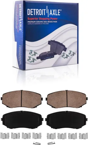 Miniatura 6 de Detroit Axle - Kit de frenos para Mazda CX-5 2019-2024, rotores de freno de disco pastillas de freno de cerámica con herrajes 2020 2021 2022 2023