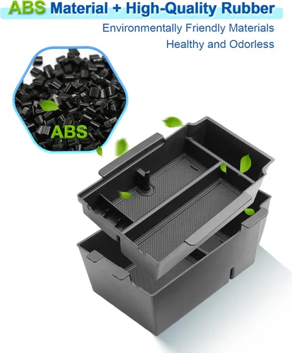 Miniatura 3 de Organizador de Consola Central de 2 Capas para Crosstrek 2024 2025 2026, Bandeja de ABS Duradera para Subaru Crosstrek Negro (A) 2 capas