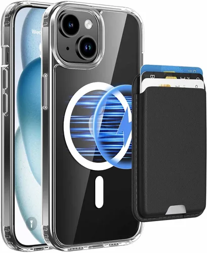 Miniatura 31 de Funda magnética para Google Pixel 9A, cartera magnética desmontable con tarjetero [compatible con MagSafe] de grado militar, a prueba de golpes