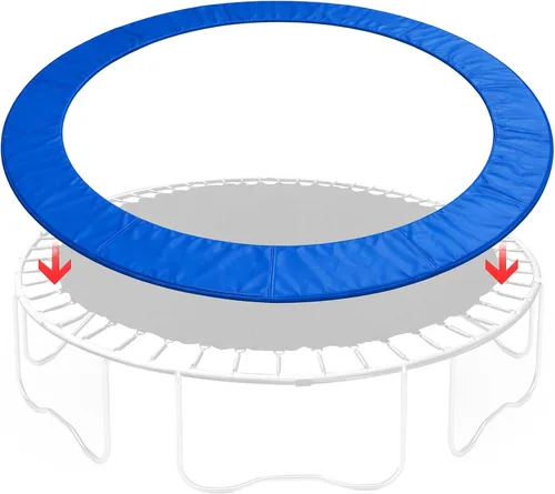 Almohadilla de seguridad de repuesto para trampolín, cubierta de resorte de espuma impermeable y resistente a desgarros, almohadilla redonda de 14