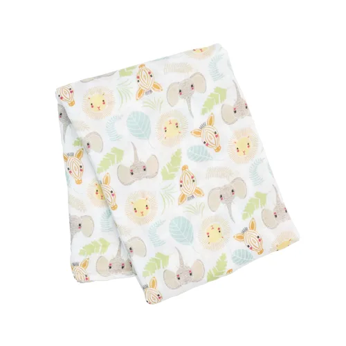 Miniatura 13 de Lulujo Manta para bebé, unisex, suave, 100% muselina de algodón, manta de recepción neutra para niñas y niños, 47 x 47 pulgadas, África