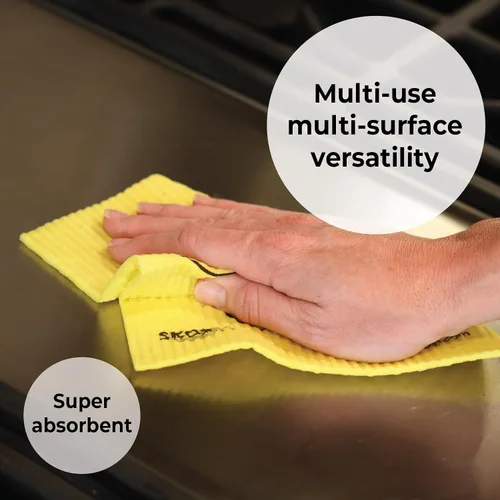Miniatura 3 de Skoy Paño de cocina sueco, paquete de 8 paños de cocina suecos versátiles para uso doméstico y doméstico, paños de limpieza reutilizables, aptos