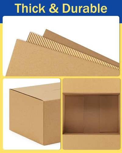 Miniatura 3 de Paquete de 40 cajas de envío pequeñas de 6x4x4, cajas de cartón corrugado para embalaje para pequeñas empresas, cajas marrón para envíos por correo