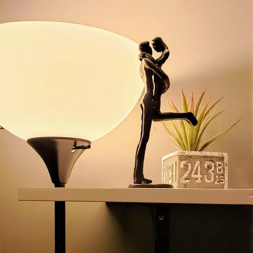 Miniatura 9 de DreamsEden Escultura de hierro de sexta boda, estatua de pareja de hierro fundido hecha a mano para esposa, marido, recuerdo romántico para 17, 25