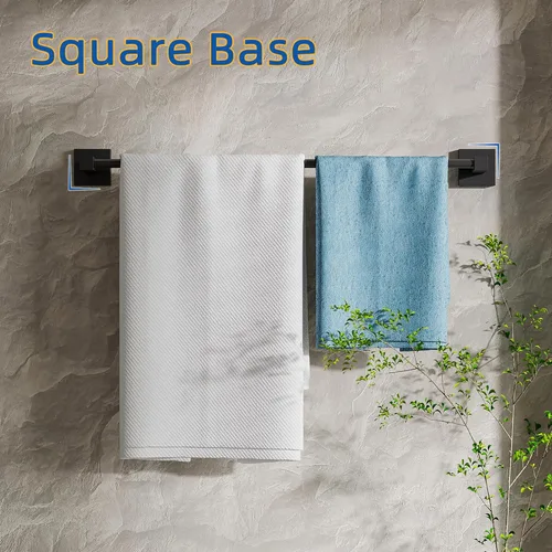 Miniatura 3 de RUACQ Barra de Toallas de 24 Pulgadas, Toalleros para Baño, Soporte de Toallas de Acero Inoxidable 304 Montado en Pared, Barra de Toallas para Baño