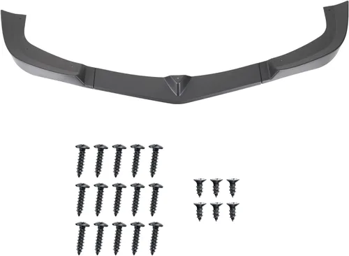 Miniatura 3 de Spec-D Tuning Alerón divisor de parachoques delantero negro mate, 3 piezas, compatible con Mercedes Benz W204 2012-2014