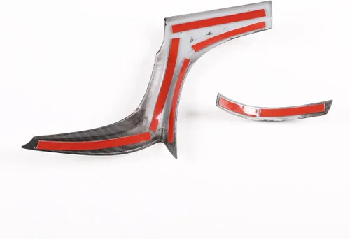 Miniatura 7 de Cubierta de panel de salida de aire lateral de fibra de carbono ABS para automóvil, aspecto interior, para Toyota Hilux 2015 2016 2017 2018 2019