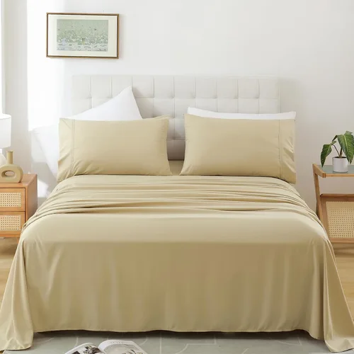 Miniatura 16 de Whitney Home Textile - Juego de sábanas tamaño King, sábanas de microfibra suaves de hotel tamaño King, bolsillo extra profundo, juegos de sábanas