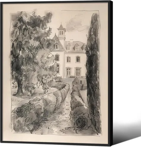 Miniatura 24 de Haitunone Arte de Pared de Lectura Femenina Victoriana Academia Oscura Libros Melancólicos Póster Pintura al Óleo Antigua Impresiones en Lienzo