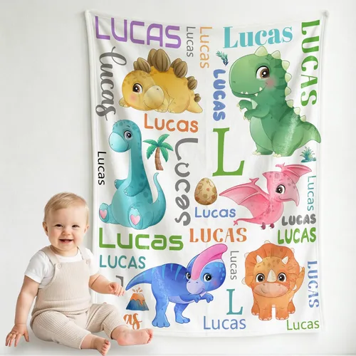 Miniatura 12 de Pindola Manta con nombre personalizado para bebés, adultos, niñas, niños, mujeres y hombres, diseño de manta con monograma personalizada, regalos