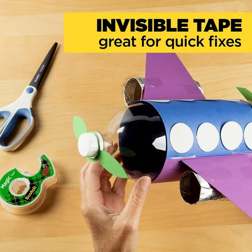 Miniatura 8 de Scotch Magic Tape, Dispensador recargable, 3/4" x 300", paquete de 3