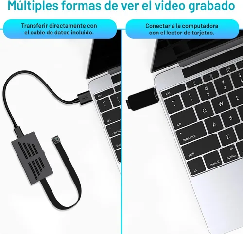 Miniatura 2 de Mini cámaras de video de 64 GB 1080P grabadora de video portátil para niñera con detección de movimiento cámaras de seguridad para seguridad al aire