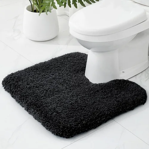 Miniatura 42 de Alfombras de baño antideslizantes, lavables, ultra gruesas, suaves, de microfibra absorbente, de látex de espuma de alta densidad, con respaldo Beige