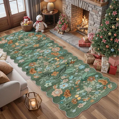 Miniatura 128 de Alfombra lavable para pasillo - 2x7 alfombras de cocina, alfombra para entrada, alfombra vintage, suave, alfombra antideslizante para piso, alfombra