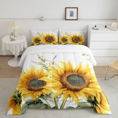 Miniatura 30 de Feelyou Juego de edredón con estampado de elefante étnico para niñas y niños, edredón de elefante, estilo bohemio exótico, juego de ropa de cama