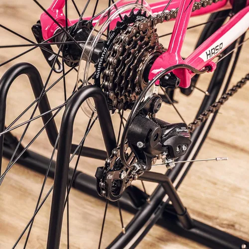 Miniatura 6 de CyclingDeal Soporte de estacionamiento en el suelo para bicicletas - para bicicleta de montaña MTB y bicicleta de carretera - Almacenamiento