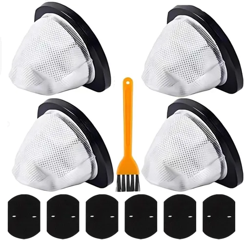 Paquete de 4 filtros de vacío 2030 y 6 filtros de espuma, 1 cepillo compatible con aspiradora Bissell 2030 de peso pluma, cambio de modelo 2030