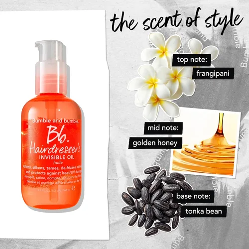 Miniatura 8 de Bumble and bumble. Hairdresser's Invisible Oil Frizz-Reducing Hair Oil Heat Protection, Frizz Control + Shine Curly, Wavy, Straight With