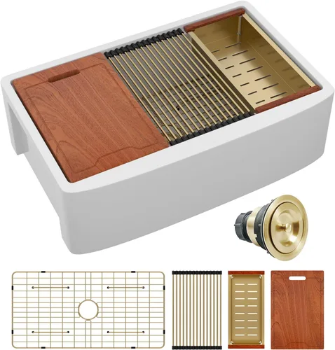 Miniatura 15 de Lordear Farmhouse Kitchen Sink