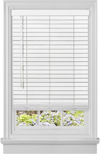 Miniatura 11 de PowerSellerUSA Persianas sin cordones, privacidad y oscurecimiento de la habitación, mini persiana de madera sintética de 2 pulgadas, tratamiento