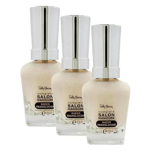 Miniatura 25 de Sally Hansen Esmalte de uñas de manicura de salón completo Color de uñas multibeneficio Fórmula fortalecedora de queratina 012 blancos perlados