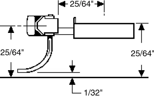 Miniatura 2 de Ho Bigote Coupler, 25/64" underset (2PR)