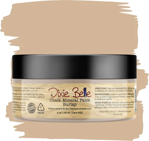 Miniatura 233 de Dixie Belle Paint Company - Pintura con acabado de tiza para muebles, color negro (Caviar), 1 galón, 128 fl oz, pintura mineral color rosa intenso