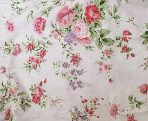 Miniatura 2 de Fundas de almohada con estampado floral rosa rosa con volantes vintage fundas de almohada de algodón material estándar