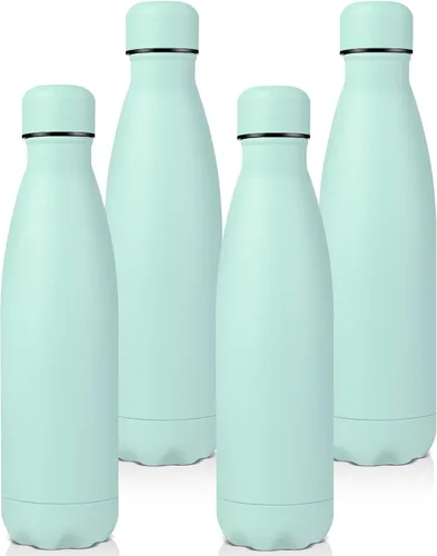 Miniatura 11 de Volhoply Botellas de agua aisladas de 25 onzas, paquete de 1/2/4, termo de acero inoxidable de doble pared que mantiene el frío y el calor, botella