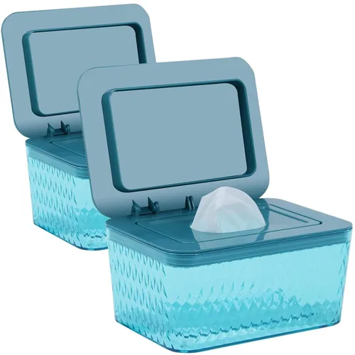 Miniatura 15 de Paquete de 2 Dispensadores de Toallitas con Diseño de Sello - Dispensador de Toallitas Soporte de Toallitas Caja de Toallitas para Baño Mantiene