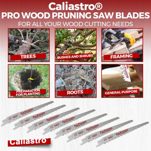 Miniatura 5 de Hojas de sierra de corte y poda de madera de 6 pulgadas para sierras recíprocas/Sawzall - Paquete de 8